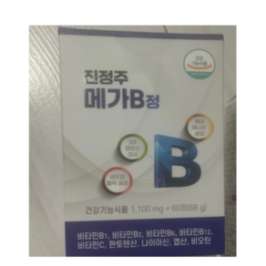 (정품)++진정주 메가B정(1 100mg x 60정), 1개, 60정