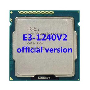 가성비 E3-1230V2 공식 버전 인텔 제온 CPU 프로세서 3.3ghz 4 코어 8mb SmatCache TPD 69W FCLGA1155 B75, [01] CPU, 01 CPU