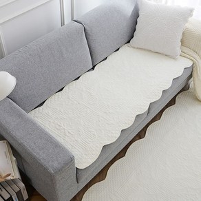 한빛카페트 클라세 순면 워싱 쇼파패드 60x230cm 4인용, 그레이, 그레이