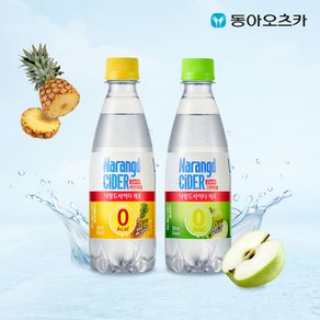 나랑드사이다 그린애플+파인애플 PET, 350ml, 40개