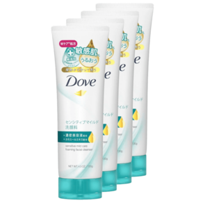 Dove 도브 클렌징폼 센시티브 마일드 130g x 4개 오키드 카모마일