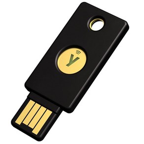 Yubico - YubiKey 5 NFC - 2단계 인증(2FA) 보안 키 USB-A 또는 NFC를 통한 연결 FIDO 인증 - 온라인 계정 보호