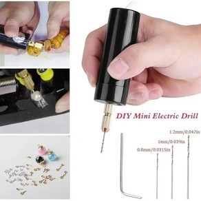 휴대용 미니 전기 드릴 DIY 전기 USB 전기 드릴 도구 에폭시 송진 쥬얼리 제작 나무 공예 조각 펜 도구, 1.Package A, 1개