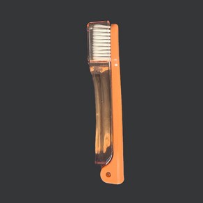 입안 입냄새 위생 휴대용 일회용 접이식 여행 캠핑 칫솔 하이킹 청소 도구, 1개, 3. Oange