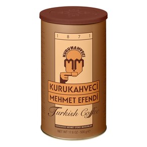 KURUKAHVECI MEHMET EFENDI Tukish Coffee Aabica KURUKAHVECI MEHMET EFENDI 터키 커피 아라비카 콩 로스팅 그라운드, 498g, 1개