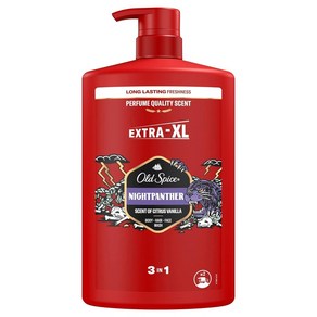 Old Spice Captain 올드 스파이스 캡틴 남성용 샤워젤 샴푸 겸용 1000ml 딥클렌징 향기좋은 바디워시, 나이트팬터, 1개