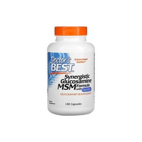 Synegistic Glucosamine MSM Fomula with OptiMSM 180 Capsules 775652, 1개