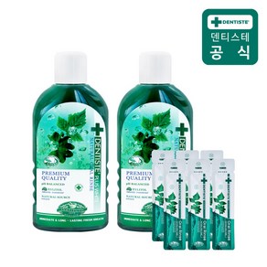 덴티스테 내츄럴 오랄린스 700ml 2개 + 오랄린스 샘플스틱 8ml 6개 증정, 단일속성