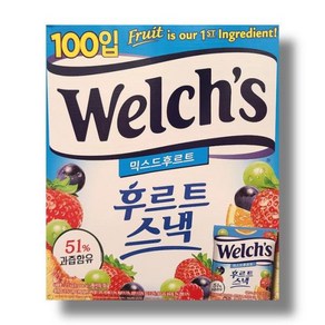 웰치스 후르츠 젤리 2.5kg 100개입 코스트코 676153, 1개