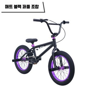 BMX 묘기 자전기 16인치, A. 퍼플매트블랙, 1개