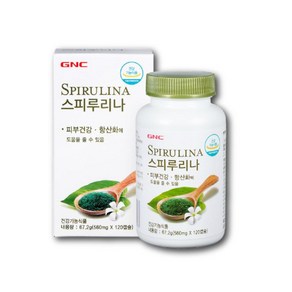 GNC 스피루리나, 1개, 120정