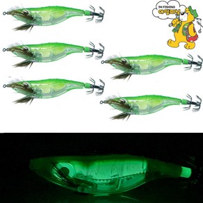 [아엠피싱]왕눈이 신형 야광에기 NEW GLOW BIGEYE 5pcs/주꾸미 갑오징어 문어 한치낚시, 03, 5개