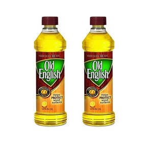 Old English Lemon Oil 올드 잉글리쉬 목재 가구 광택제 스크레치 커버 16oz(453g) 2개, 453g