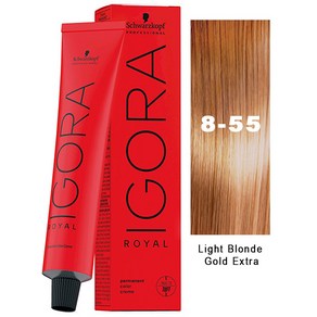 Schwazkopf 슈바르츠코프 이고라 로얄 퍼머넌트 헤어 컬러, 8-55 Light Blonde Gold Exta, 485294, 1개