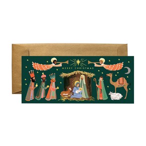 라이플페이퍼 Holiday Nativity No.10 Cad 크리스마스 카드, 단품