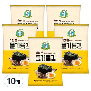 지도표성경 직접 짠 들기름김, 20g, 10개