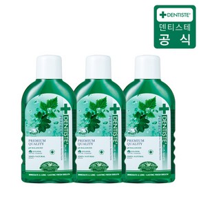 덴티스테 내츄럴 오랄린스 구강청결제, 100ml, 3개