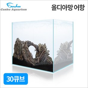 칸후 고퀄리티 30큐브 올디아망 어항 30X30X30cm(5T) - 초백어항 디아망, 1개