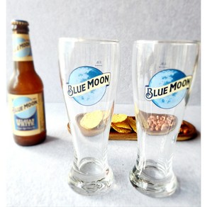 블루문 맥주잔 330ml BLUEMOON 수입맥주 하이볼 예쁜컵 홈바 호프잔 술잔 생맥주