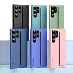 갤럭시 S23 ULTRA PLUS 가죽 핸드 그립 밴드 스트랩 슬림 단색 실리콘 폰 케이스