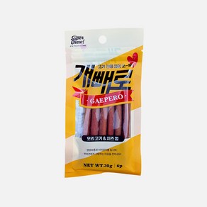 개빼로 오리고기 & 치즈껌 6P 70g 10개세트 + 사은품(룸미러걸이형디퓨저), 10개