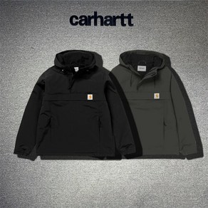 Carhartt Carhart 헤비 플러스 벨벳 두꺼운 후드 재킷 방풍 방수 캐주얼 루즈 재킷 코트