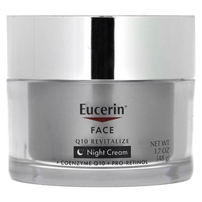 Eucein Face Q10 리바이탈라이즈 나이트 크림 향료 무함유 48g, 상품, 1개