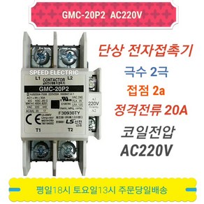 LS산전 GMC-20P2 AC220V 단상 전자접촉기 2P20A, 1개