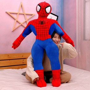 스파이더맨 봉제 인형 장난감 베개 크기의 어린이 생일 선물 잠자는 70cm, Spide Ma Doll, 1개
