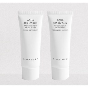 에스네이처 아쿠아 365 유브이 선크림 40ml+40ml, 40ml, 2개