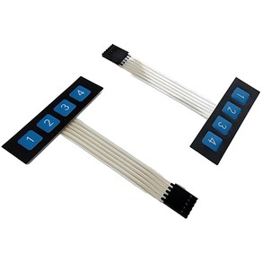 Keypad 1x4 키패드1x4 -아두이노 ESP32 ESP8266 라즈베리 파이용 1세트 2Pcs fo Aduino Raspbey Pi, 2개