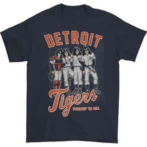 ROCKPANDA KISS Detroit Tigers Dressed To Kill 반팔티