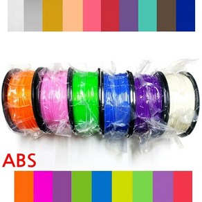 3D프린터 3D펜 ABS 필라멘트 1.75mm 스풀 1kg 대용량 19색, Fluoescent Puple