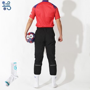 RURAISE 남여공용 컴포트 기능성 9부 리플래팅 조거형 롱 팬츠 얇은 축구바지 풋살바지 운동바지 빅사이즈바지 (스포츠양말 지급)
