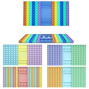 대형 주사위팝잇 보드게임 주사위 푸쉬팝 파스텔 게임 무지개, 무지개D, 1개