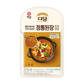 CJ 다담 전통된장찌개양념, 140g, 24개