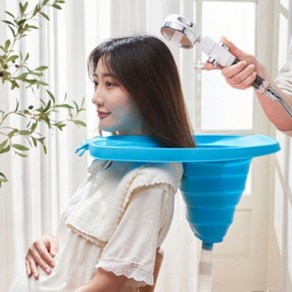 임산부 노인 환자 머리감기 접이식 간이세발기/수술후 샴푸캡 샴푸대 복지용구, 1개