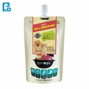 고양이 황태육수 영양간식 양고기 180ml (WDE055D), 1개