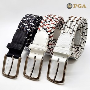 PGA 남성 캐주얼 이태리 수입 탄력밴드 골프 벨트 PGA007