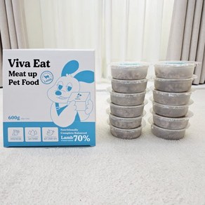 비바잇미트업 강아지화식 단일육 함량 70% 알러지사 [양고기 12ea / 600g], 600g, 1개, 양