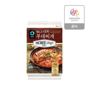 [청정원] 호밍스 밀키트 햄&고기 듬뿍 부대찌개 600g