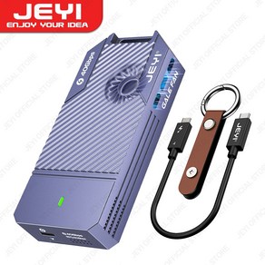 JEYI 40Gbps USB 4.0 M.2 NVMe SSD 인클로저 M2 To Type-c 4.0 솔리드 스테이트 드라이브 케이스 Thunderbolt 4/3 USB 3.2/3.1