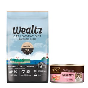 웰츠 캣 저지방다이어트 2.1kg+ANF 캣 캔 참치게맛살 95g