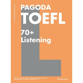 웅진북센 PAGODA TOEFL 70+ Listening TOEFL Listening 70점 목표 핵심 기본서 개정판, 상품명, One colo  One Size