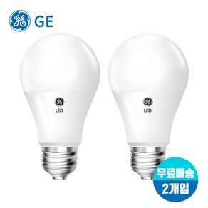 [무료배송]GE 삼파장 LED전구 백열등 4.5W 9W 12W 15W x 2개입(에너지효율 1등급 ), 주광색(하얀빛), HD LIGHT 15W(연색지수90), 2개