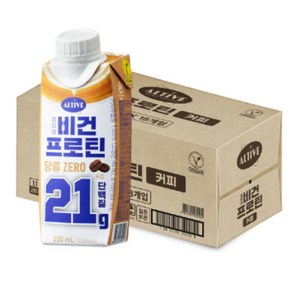 얼티브 비건프로틴 커피 250mL18입, 250ml, 18개