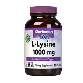 Bluebonnet L-Lysine 1000 mg Caplets 50 Count, 1개