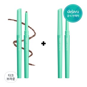 [1+1] 데자뷰 크림 펜슬 아이라이너, 다크브라운, 1개