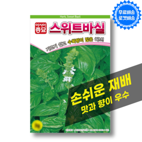 스위트 바질씨앗 3g Sweet Basil 허브씨앗 바질키우기 바질씨앗, 1개