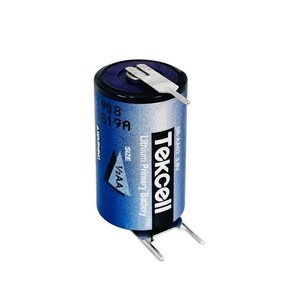 [PLC/열량계 배터리] ::텍셀 TEKCELL SB-AA02 1:2핀타입 1/2AA사이즈 3.6V 1200mAh, 1개